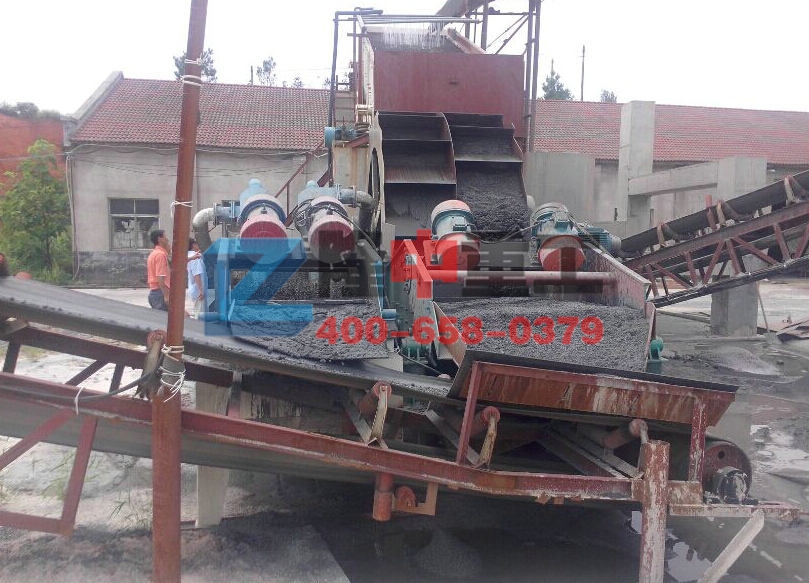 洗砂脫水回收一體機 洗砂脫水回收一體機現場