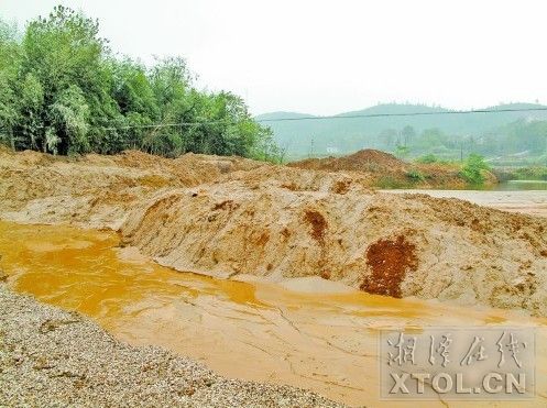 洗砂廢水污染農田